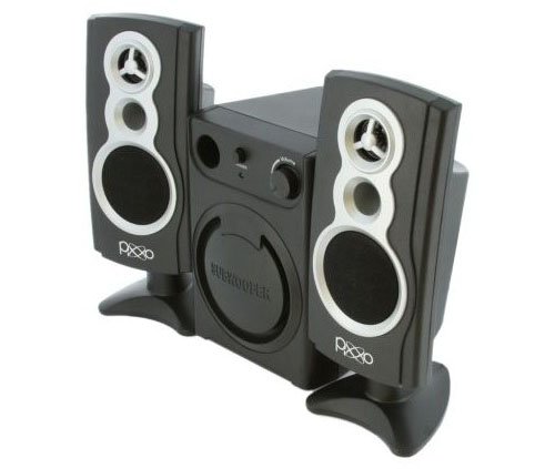 PIXXO Multimedia Speaker, 2.1 Channel Stereo, Amplifier, 3-Inch Subwoofer, Black _Retail ( Computer Speaker ) รูปที่ 3