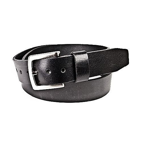 Haggar 35mm Black Cut Edge Strap Belt (leather belt ) รูปที่ 1