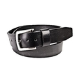 Haggar 35mm Black Cut Edge Strap Belt (leather belt )