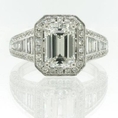 3.21ct Emerald Cut Diamond Engagement Anniversary Ring