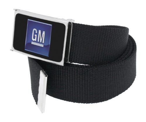 Brand New Unisex Web Belt W/ Chrome Licensed GM Buckle  รูปที่ 1