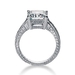 รูปย่อ 14K White Gold Emerald & Round Cut Diamond Promise Engagement Ring (0.70ct.tw, HI Color, SI2-3 Clarity) รูปที่2