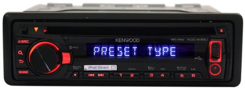Brand New Kenwood Kdc-248u In-dash Car Cd/mp3/wma/am/fm Player Receiver with Usb, Detachable Faceplate, AUX Inputs and Remote รูปที่ 1
