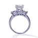 รูปย่อ 1.70 Ct Pear Shape 3 Stone Diamond Engagement Ring 14K รูปที่2