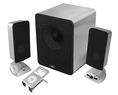 Cyber Acoustics 3 pc Brushed Aluminum Series Speakers CA-3618 ( Computer Speaker )