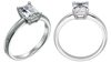 รูปย่อ 1 Carat Emerald Cut Solitaire Engagement Ring Set in 14K Gold รูปที่2