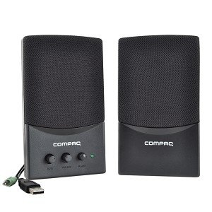 HP Compaq 5188-8941 2-piece USB Multimedia Speaker Set (Black) ( Computer Speaker ) รูปที่ 1