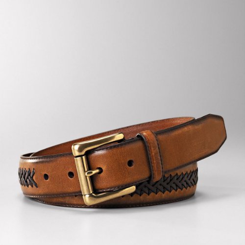 Fossil - Santa Fe Leather Belt in Brown  รูปที่ 1