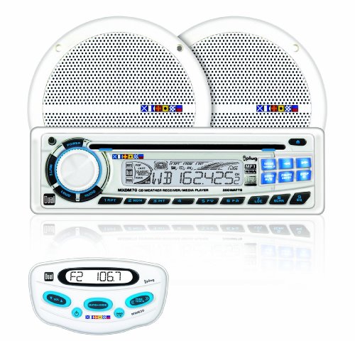 Dual MXCP7030 In-Dash Marine AM/FM/CD/MP3 Receiver with MWR30-Wired Remote Control รูปที่ 1