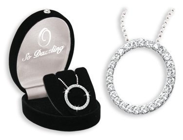 Oh so Dazzling Pave Crystal Infinity Circle Pendant รูปที่ 1