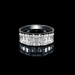 รูปย่อ 14k White Gold Engagement Band Baguettte and Round Accents Diamond Ring (3/4 ctw, G Color, SI2-I1 Clarity) รูปที่4