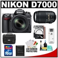 Review Nikon D7000 Digital SLR Camera & 18-105mm VR + 55-300mm VR Lens + 16GB Card + Filters + Case + Accessory Kit