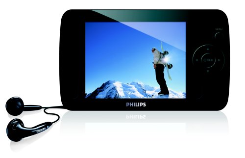 Philips SA61 4 GB Flash Video MP3 Player with 3.5-Inch Color Screen (Black) ( Philips Player ) รูปที่ 1