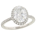 Pave Set Diamond Engagement Ring .35cttw (CZ ctr)