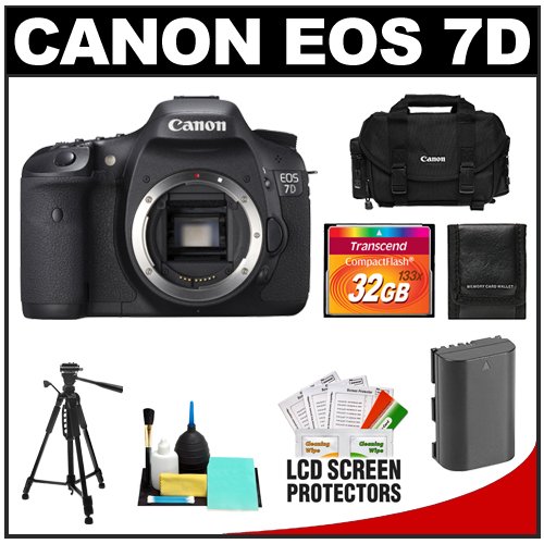 Review Canon EOS 7D 18.0 Megapixel Digital SLR Camera Body (Outfit Box) with 32GB Card + Battery + Case + Tripod + Cleaning Accessory Kit รูปที่ 1