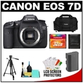 Review Canon EOS 7D 18.0 Megapixel Digital SLR Camera Body (Outfit Box) with 32GB Card + Battery + Case + Tripod + Cleaning Accessory Kit