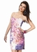 รูปย่อ Jovani 9323, Pastel Print Strapless Cocktail Dress ( Night out Dress ) รูปที่1