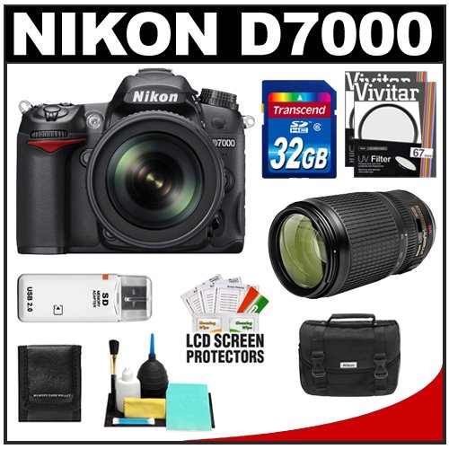 Review Nikon D7000 Digital SLR Camera & 18-105mm VR + 70-300mm VR AF-S Lens + 32GB Card + Filters + Case + Accessory Kit รูปที่ 1