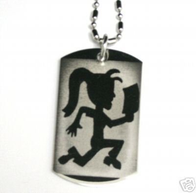 Hatchetgirl * ICP Dog Tag or KeyChain Hatchetman Necklace Pendant( Dogtag is NOT Black )Free Chain&Giftbox รูปที่ 1