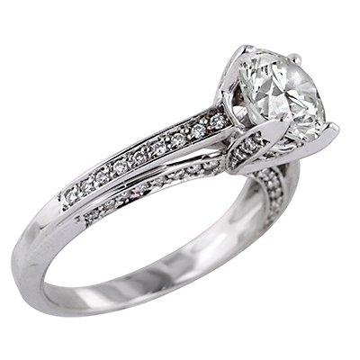 VERRAGIO 0.35 ct ENGAGEMENT RING SETTING in WHITE GOLD รูปที่ 1