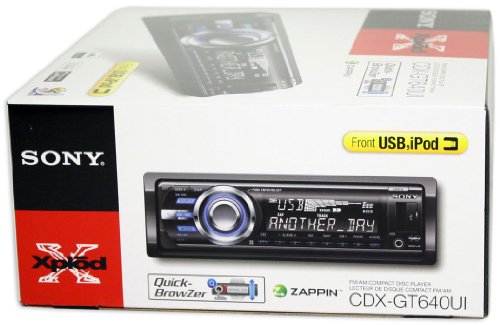 Brand New Sony Xplod Cdx-gt640ui Cd/mp3 Receiver with Dot Matrix Display, 52x4 Watt Amp + Front USB Input with Ipod Controls รูปที่ 6