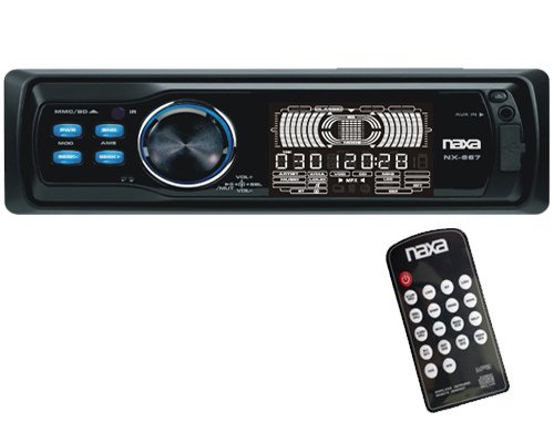 Naxa NX-667 In Dash 400 Watt CD MP3 Player AM FM Car Stereo w/USB + SD ( Naxa Car audio player ) รูปที่ 1