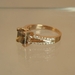 รูปย่อ 14k Rose Gold Engagement Band Princess Brown with Round White Accents Diamond Ring(2 1/3 ctw) (2 ct, Brown Color, SI2-I1 Clarity)(1/2 ctw, G Color, SI2-I1 Clarity) รูปที่6