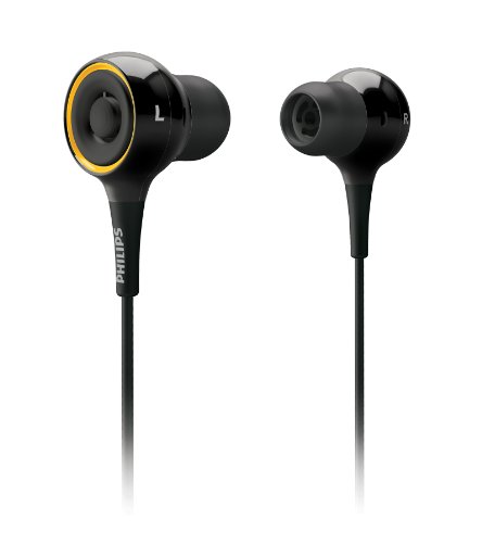 Philips SHE6000/28 In-Ear Headphones Surround Sound (Black) ( Philips Ear Bud Headphone ) รูปที่ 1