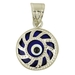 รูปย่อ Sterling Silver Circle Evil Eye Pendant. Gift Box Included รูปที่1