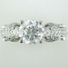 รูปย่อ 0.65 ct Round Diamond Engagement Ring Setting 18k White Gold รูปที่2