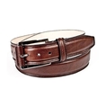 Haggar 35mm Brown Feather Edge Stitch Belt (leather belt )