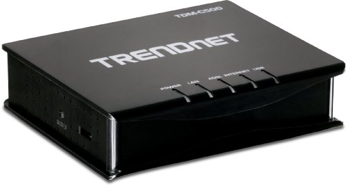 TRENDnet 1-Port ADSL 2/2+ Fast Ethernet/USB Combination Modem Router TDM-C500 (Black) ( Trendware VOIP ) รูปที่ 1