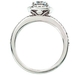 รูปย่อ 1.40CT Round Halo Diamond Engagement 14K White Gold Ring รูปที่3