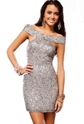 Scala 14185, Fully Sequined Short Dress ( Night out Dress )