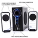 รูปย่อ GOgroove BassPULSE Hi-Fidelity 2.1 Stereo Sound System with Subwoofer for PC, Mac, MP3, iPod and Home-Theater ( Computer Speaker ) รูปที่2