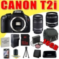 Review Canon EOS Rebel T2i 18 Megapixel CMOS APS-C Digital SLR Camera w/ Canon EF-S 18-55mm f/3.5-5.6 IS Lens + Canon EF-S 55-250mm f/4.0-5.6 IS Telephoto Zoom Lens LPE8 Battery/Charger Filter Kit DavisMAX 16GB Bundle