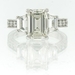 รูปย่อ 4.59ct Emerald Cut Diamond Engagement Anniversary Ring รูปที่1