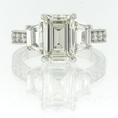 4.59ct Emerald Cut Diamond Engagement Anniversary Ring