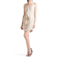 Brian Reyes Champagne Silk Dress ( Night out Dress )