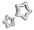 STERLING SILVER SMALL AND LARGE STAR SLIDER PENDANTS