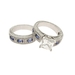 รูปย่อ Audrina's Sapphire and Diamond CZ Silver Ring Set รูปที่2