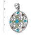 รูปย่อ Sterling Silver, Turquoise, Peridot and Garnet Bright America Pendant รูปที่2