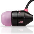 JBuds J2 Premium Hi-FI Noise Isolating Earbuds (Black/Hot Pink) ( JLAB Ear Bud Headphone )