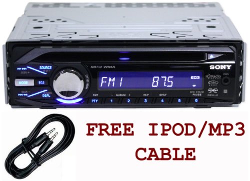 Brand New Sony Cdx-gt340w Car Audio Cd/mp3/rds Player with Built in Crossover, Built in Equalizer and Hd Radio/sirius Satellite Radio/ipod/xm Satellite Radio Ready + Free Ts1223 Mp3/ipod Connector Cable รูปที่ 1