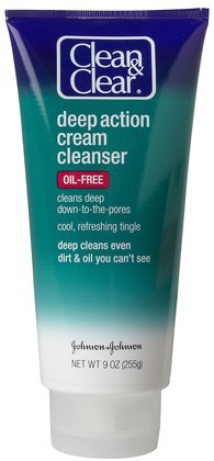 Clean & Clear Deep Action Oil-Free Cream Cleanser-6.5 oz (Pack of 5) ( Cleansers  ) รูปที่ 1