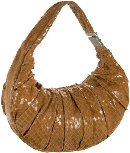 SONDRA ROBERTS NEW YORK Snake-Embossed Hobo รูปที่ 1