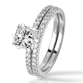 Classic Prong Set Diamond Engagement Ring (ring Only) with a 1.52 Carat G VS1 EGL USA Certified Center Stone and 0.43 Carats of Side Diamonds (1.95 Cttw)