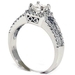 รูปย่อ 1.03CT Princess Cut Diamond Split Halo Engagement Ring รูปที่3