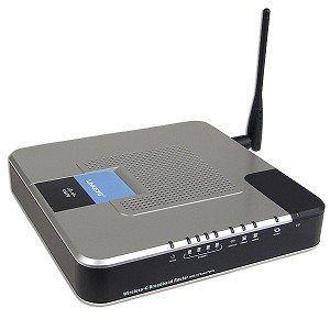 Wrtu54g-tm T-mobile Hotspot @ Home 802.11g Broadband Router with 2 Phone Ports Refurbished ( Cisco VOIP ) รูปที่ 1