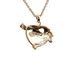 รูปย่อ Open Heart Pendant with Swirls and Genuine Marcasite รูปที่2